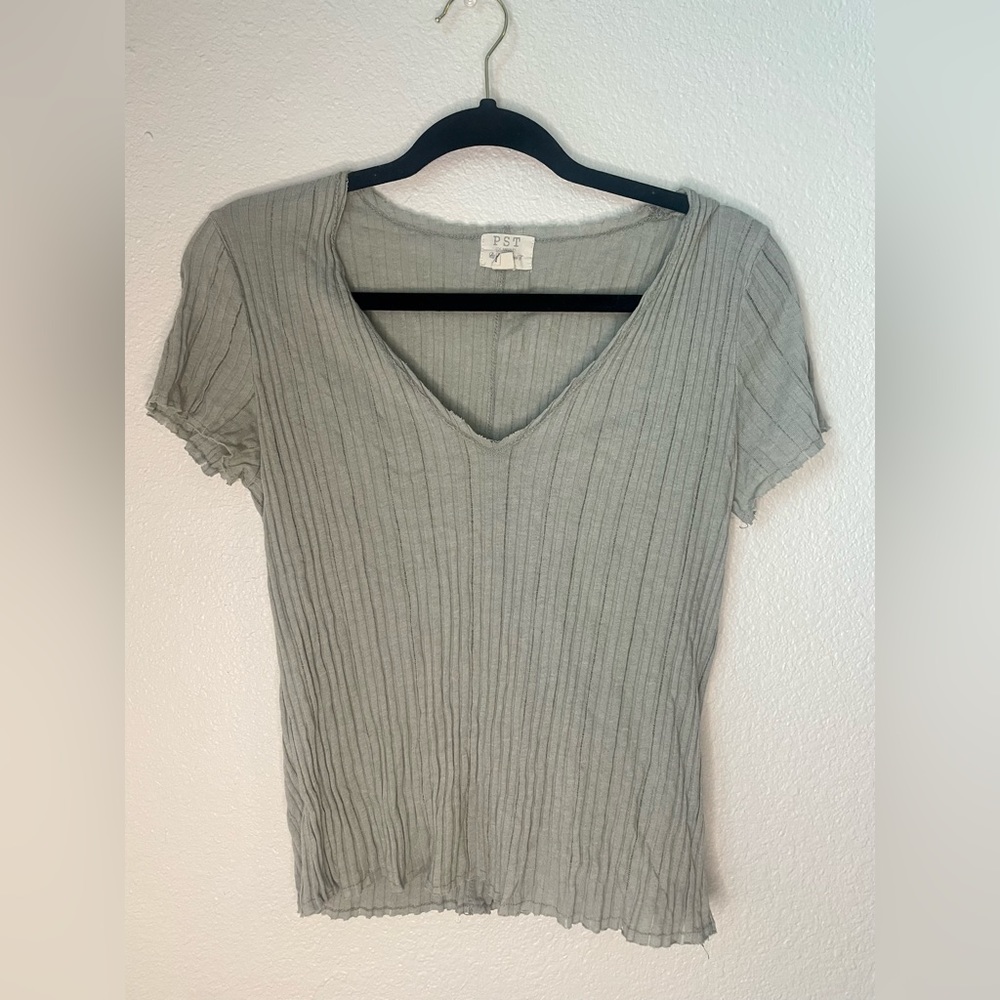 Sage green comfy Project Social T shirt- sz S